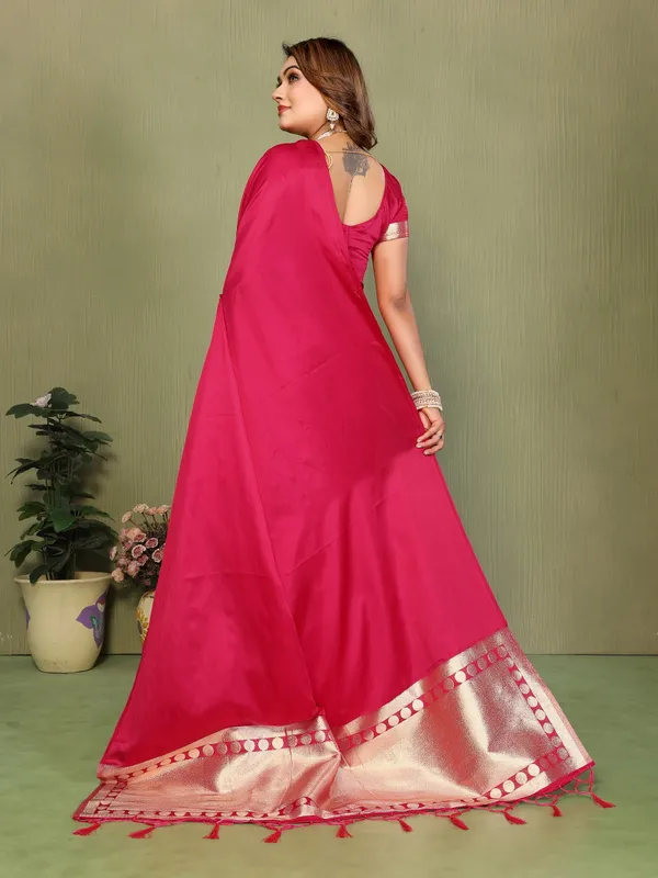 Pink_Satin_Saree_For_Women