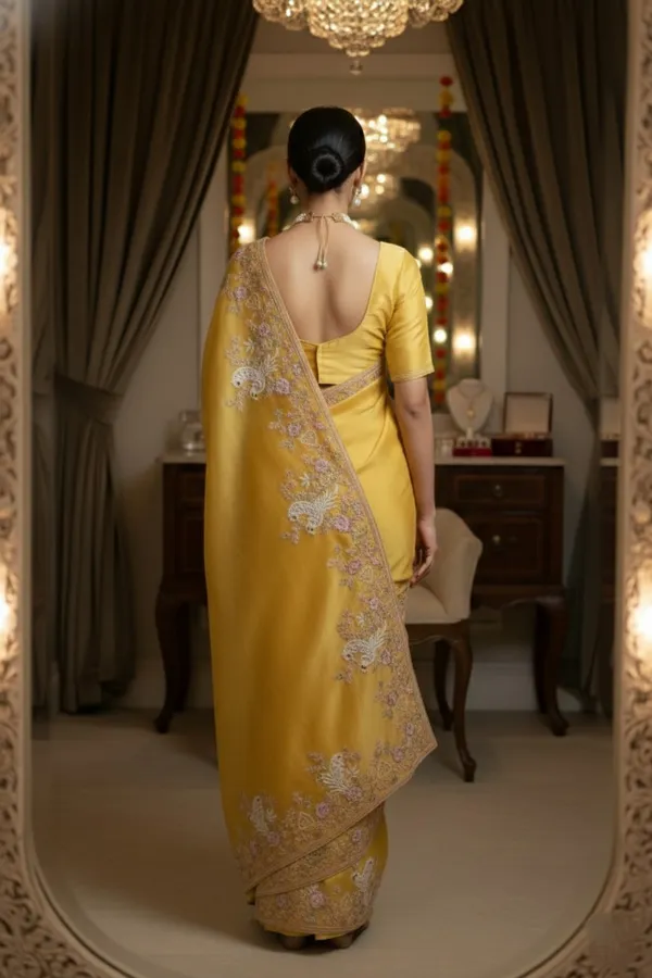 Yellow_Pure_Chiffon_Saree_For_Women