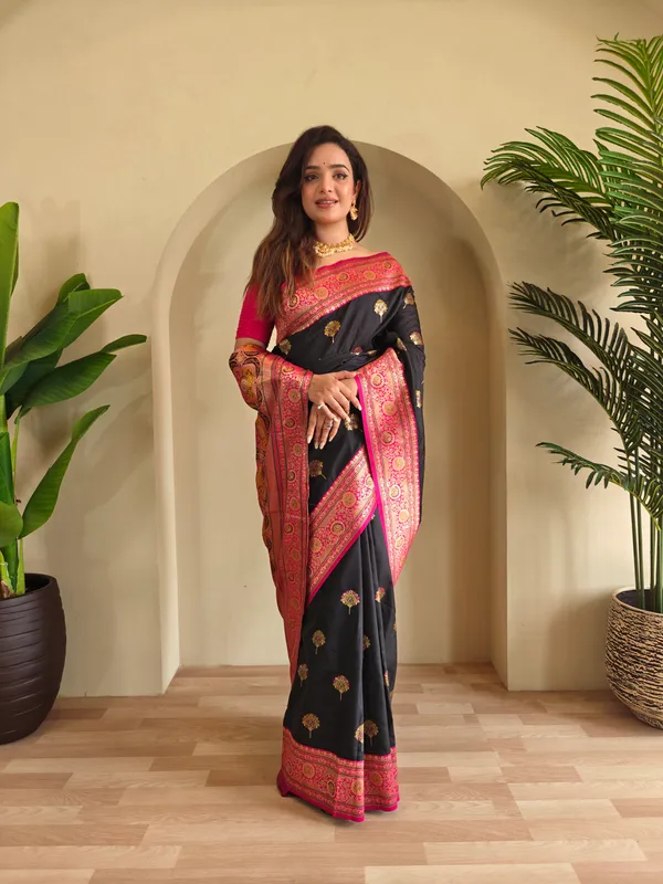 Black_Art_Silk_Saree_For_Women
