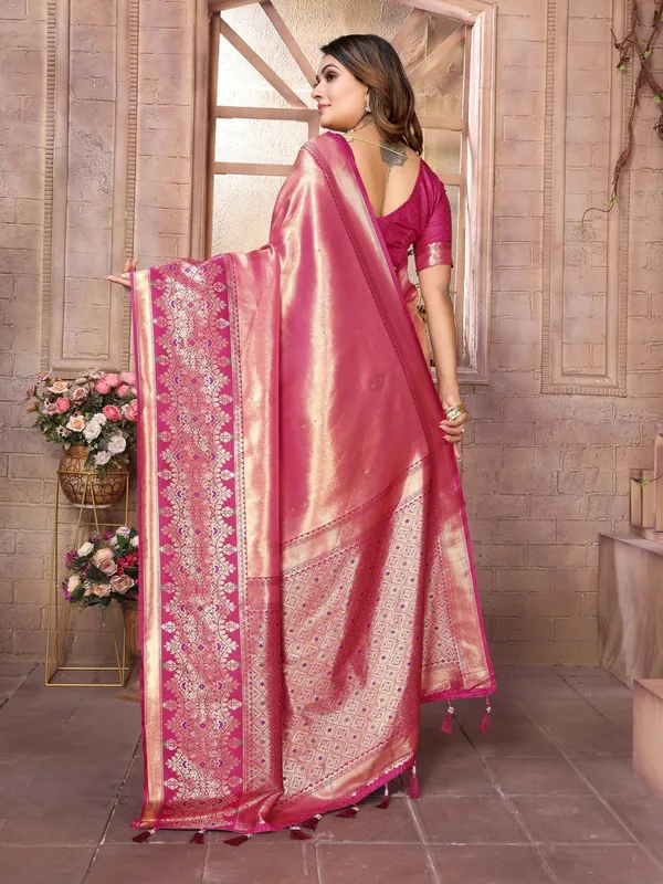 Pink_Tissue_Saree_For_Women