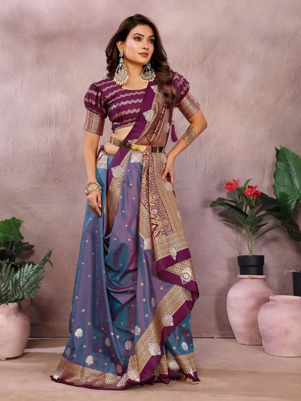 Purple_Art_Silk_Saree_For_Women