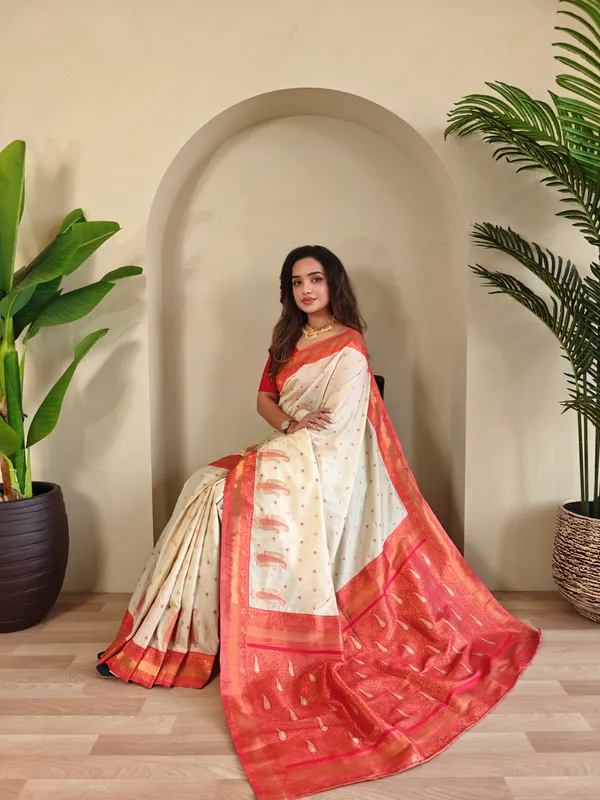Off_White_Art_Silk_Saree_For_Women