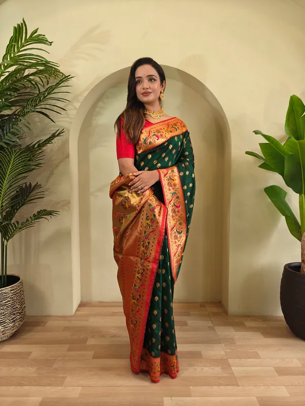 Green_Art_Silk_Saree_For_Women