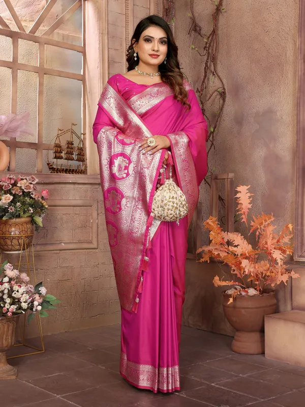 Pink_Art_Silk_Saree_For_Women
