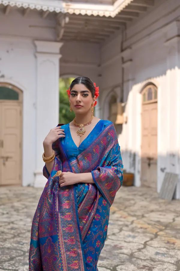 Blue_Art_Silk_Saree_For_Women