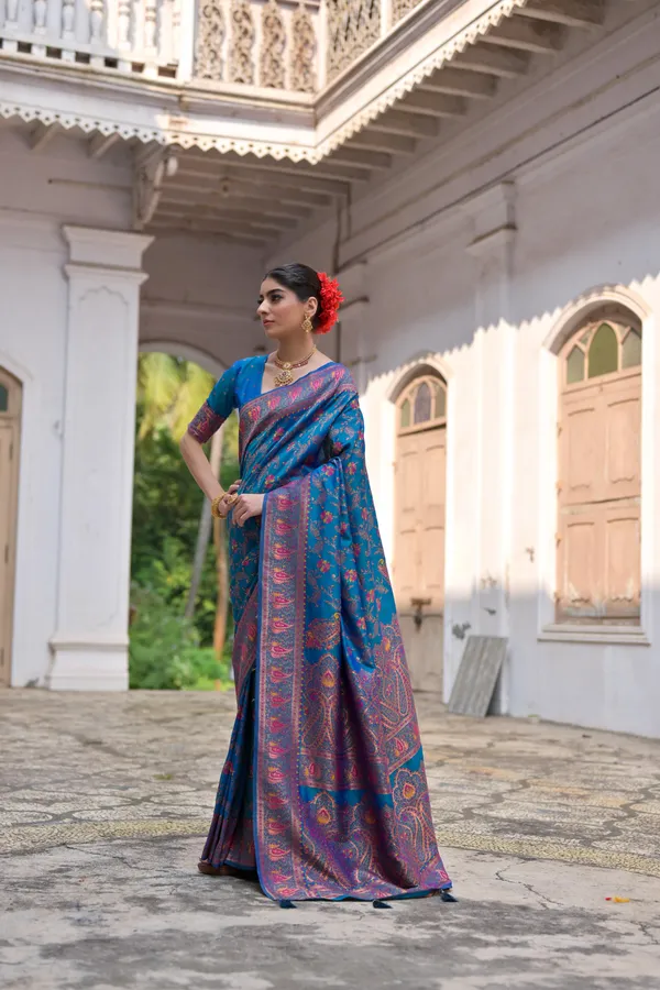 Blue_Art_Silk_Saree_For_Women