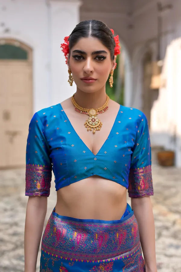 Blue_Art_Silk_Saree_For_Women