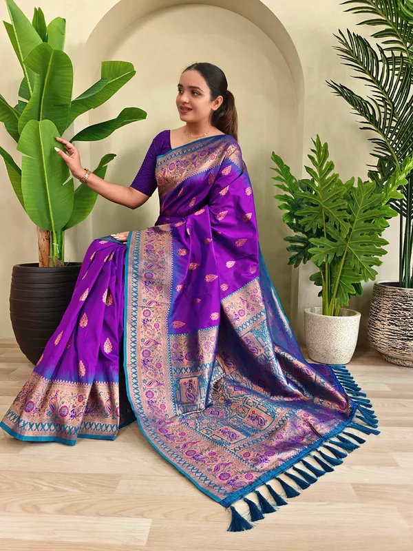 Purple_Art_Silk_Saree_For_Women