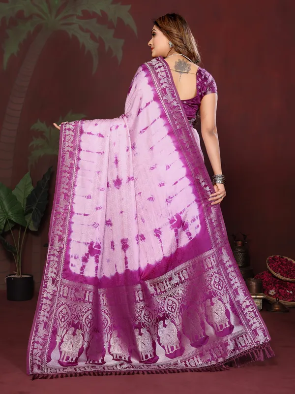 Purple_Satin_Saree_For_Women