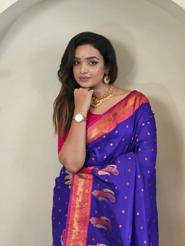 Blue_Art_Silk_Saree_For_Women