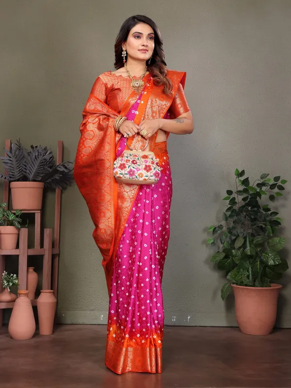 Multicolor_Silk_Blend_Saree_For_Women