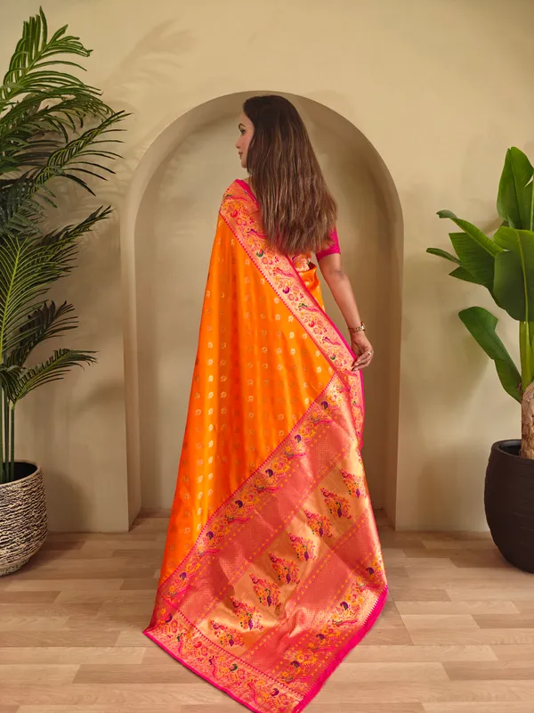 Orange_Art_Silk_Saree_For_Women