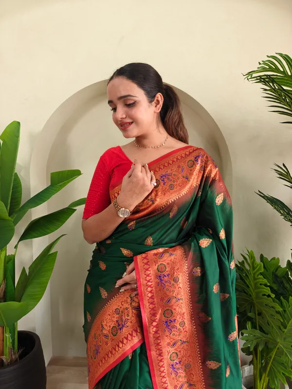Green_Art_Silk_Saree_For_Women