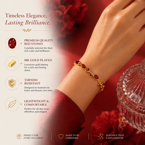 Elegant_Gold_Plated_Tulip_Red_Stone_Bracelet_for_Women_|_Ruby_Crystal_Leaf_Tulip_Design_Stylish_Bracelet_for_Girls_Party_Wear