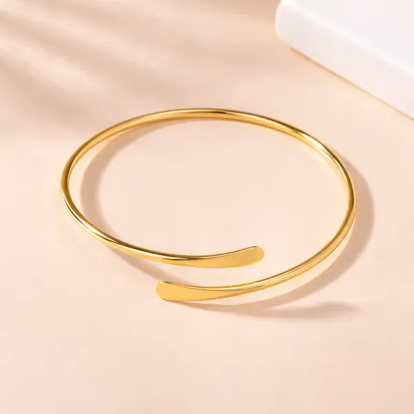 Minimal_Gold_Plated_Open_Cuff_Bracelet_for_Women_|_Adjustable_Bangle_|_Trendy_Korean_Style_Bracelet_|_Lightweight_Daily_Wear_Jewelry