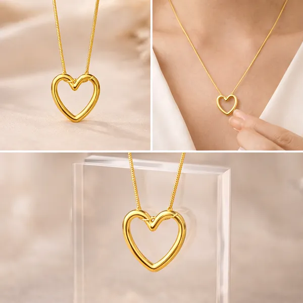Gold_Plated_Open_Heart_Pendant_Necklace_for_Women_|_Anti-Tarnish,_Hypoallergenic,_Everyday_Minimal_Jewellery_|_Elegant_Gold_Snake_Chain_Necklace
