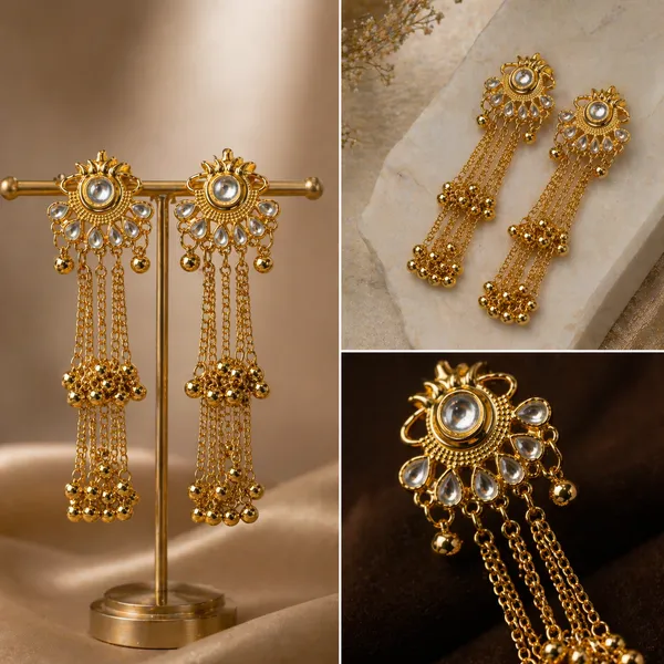 Kashmiri_Gold_Plated_Long_Jhumka_Earrings_for_Women_|_Kundan_Stone_Ethnic_Chandbali_Style_Earrings_|_Stylish_Party_Wear_&_Wedding_Jewelry_for_Women_&_Girls