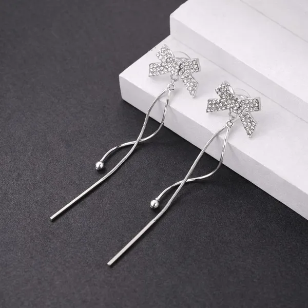 Silver_Plated_Bow_Drop_Earrings_for_Women_|_Crystal_Zircon_Long_Dangle_Earrings_|_Trendy_Party_Wear_Jewelry