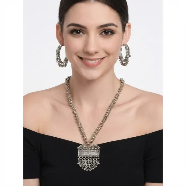 Oxidized_Silver_Tribal_Necklace_Set_With_Hoop_Earrings_And_Bracelet_For_Women_Set_Of_3