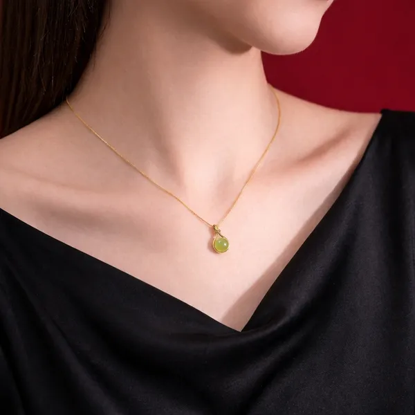 Minimal_Gold_Plated_Green_Stone_Pendant_Necklace_for_Women_|_Elegant_Small_Drop_Chain_|_Lightweight_Daily_Wear_Jewelry