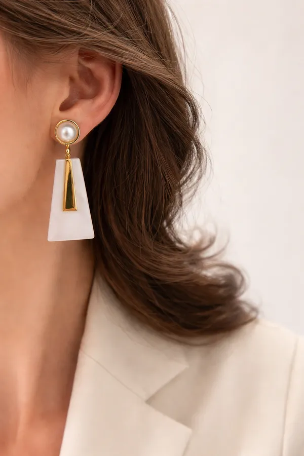 Korean_Style_Pearl_Drop_Earrings_for_Women_|_Gold_Plated_Geometric_Dangle_Earrings_|_Stylish_Lightweight_Daily_Wear_Fashion_Jewellery