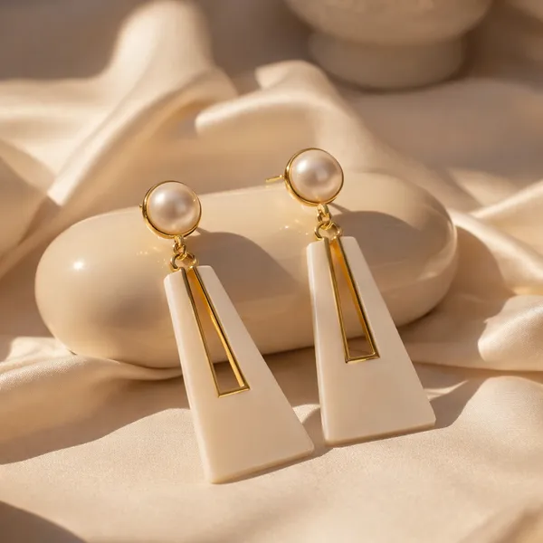 Korean_Style_Pearl_Drop_Earrings_for_Women_|_Gold_Plated_Geometric_Dangle_Earrings_|_Stylish_Lightweight_Daily_Wear_Fashion_Jewellery
