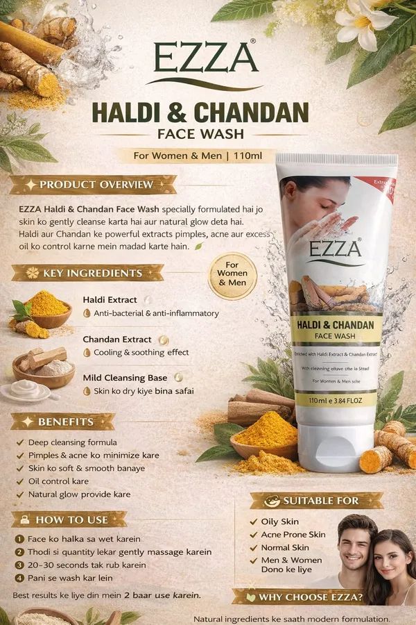 Haldi_And_Chandan_Face_Wash_For_Women_And_Men_100Ml
