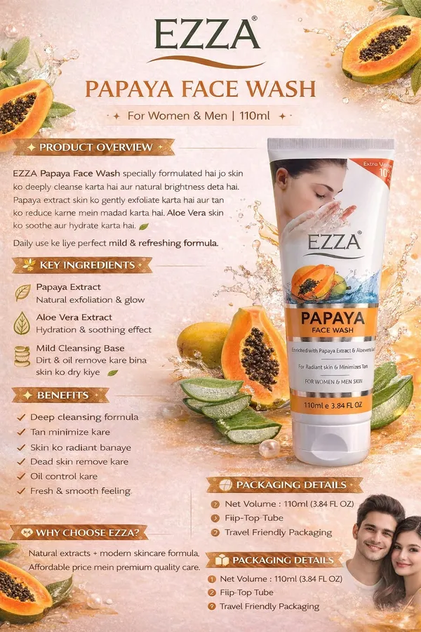 Papaya_Face_Wash_For_Women_And_Men_100Ml