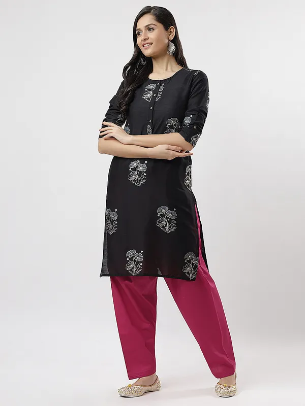 Kohinoorised_Pure_Cotton_Salwar_(Semi-Patiala)_With_Drawstrings_Rani