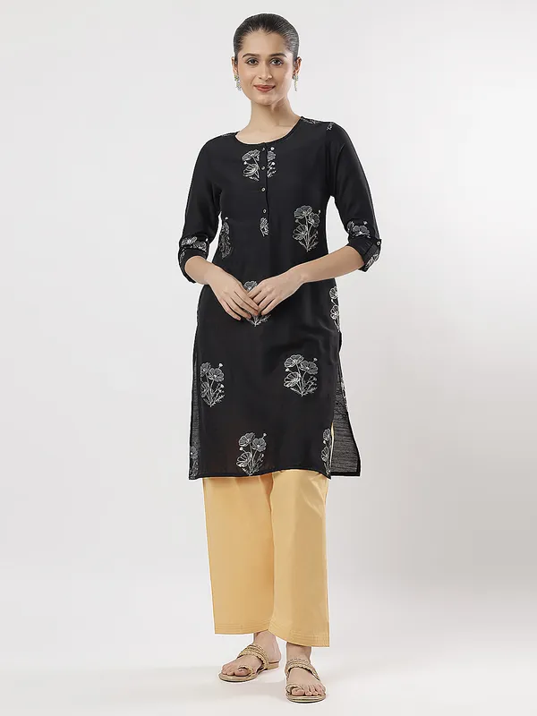 Kohinoorised_Pure_Cotton_Salwar_(Semi-Patiala)_With_Drawstrings_Dark_Skin