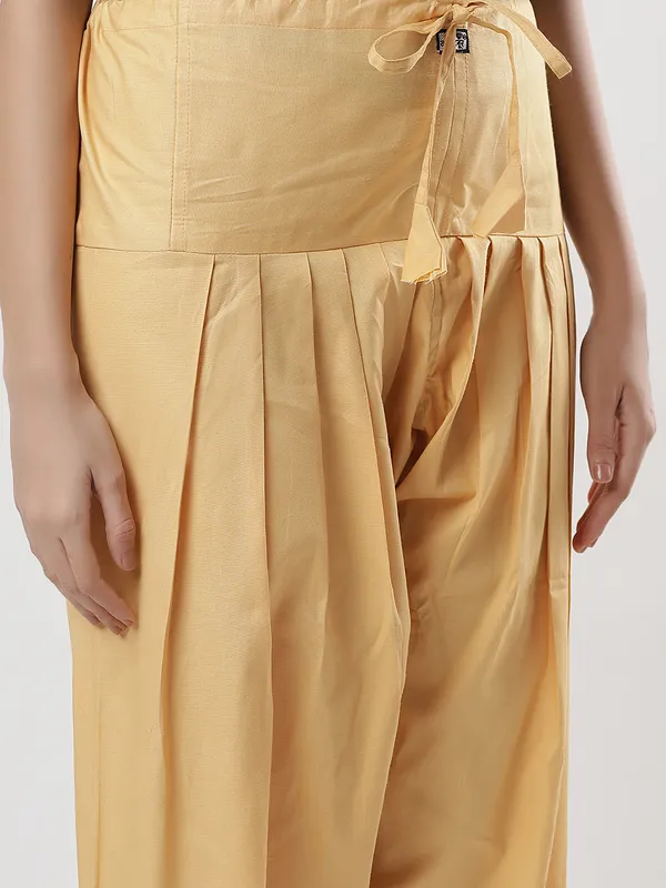 Kohinoorised_Pure_Cotton_Salwar_(Semi-Patiala)_With_Drawstrings_Dark_Skin