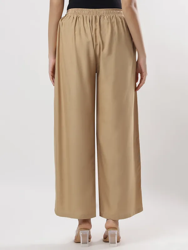 Kohinoorised_Pure_Viscos_Rayon_Palazzo_With_Two_Side_Pockets_With_Miyani_and_Drawstring_Dark_Skin