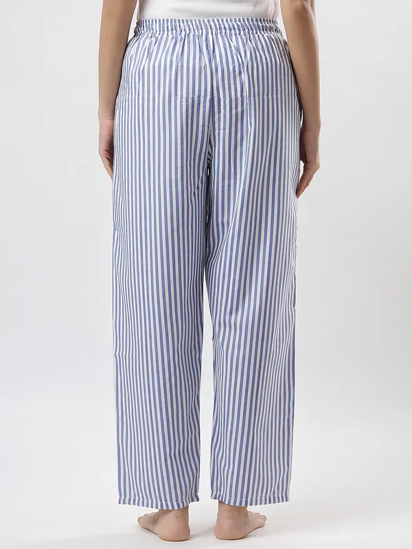 Kohinoorised_Pure_Viscose_Rayon_Printed_Relaxed_Pyjamas_with_Two_Side_Pockets_Blue_Stripes