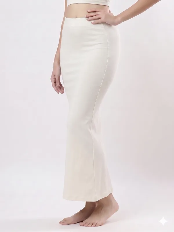 Off_White_Saree_Shapewear