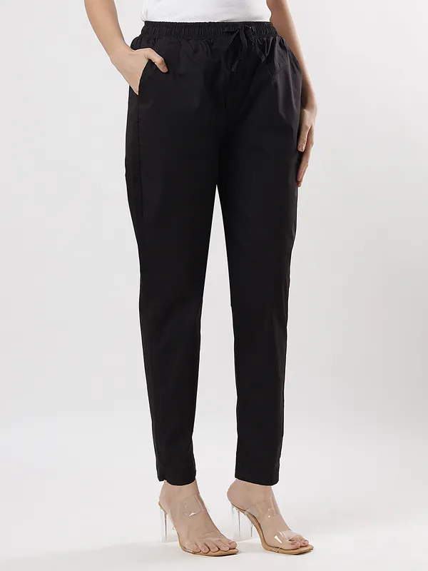 Kohinoorised_Stretchable_Cotton_Pants_With_Drawstring_and_Two_Side_Pockets_(Shrinkage_Free)_Black