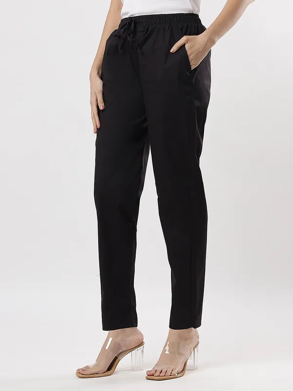 Kohinoorised_Stretchable_Cotton_Pants_With_Drawstring_and_Two_Side_Pockets_(Shrinkage_Free)_Black