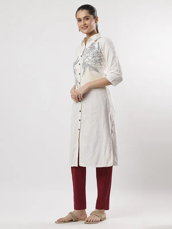 Kohinoorised_Stretchable_Cotton_Pants_With_Drawstring_and_Two_Side_Pockets_(Shrinkage_Free)_Maroon
