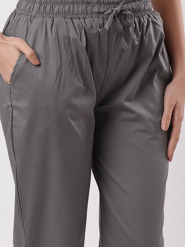 Kohinoorised_Stretchable_Cotton_Pants_With_Drawstring_and_Two_Side_Pockets_(Shrinkage_Free)_Steel_Grey