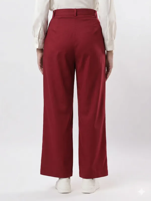Maroon_Wide_Leg_Pants