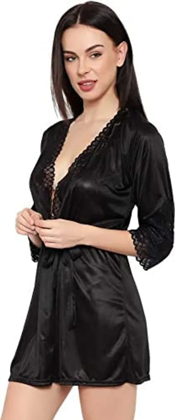 Black_Soft_Net_Or_Polyester_Babydoll_Lingerie_Set_For_Women