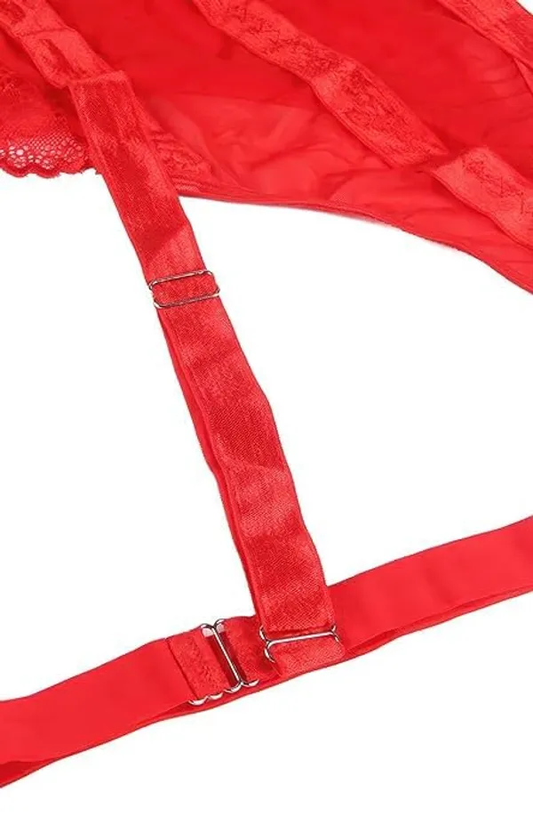 Red_Soft_Net_Or_Polyester_Babydoll_Lingerie_For_Women