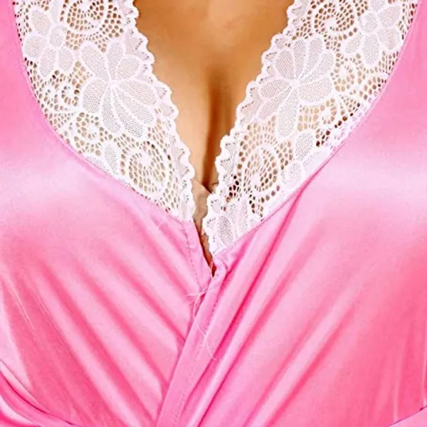 Pink_Soft_Net_Or_Polyester_Babydoll_Lingerie_For_Women