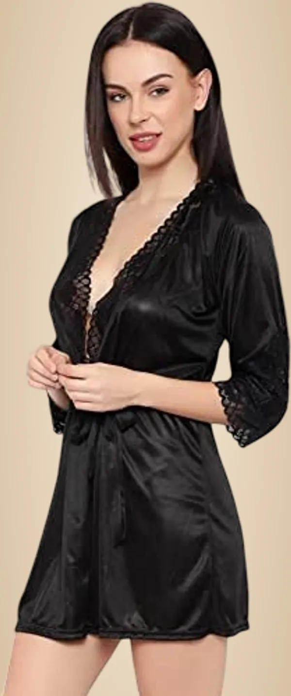 Black_Soft_Net_Or_Polyester_Babydoll_Lingerie_Set_For_Women