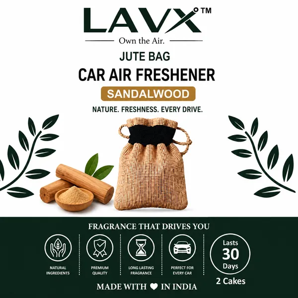 LavX™_Sandal_Wood_Jute_Bag_Car_Air_Freshener_|_Long_Lasting_Hanging_Car_Perfume_|_Eco_Friendly_Natural_Fragrance_|_Premium_Car_Aroma