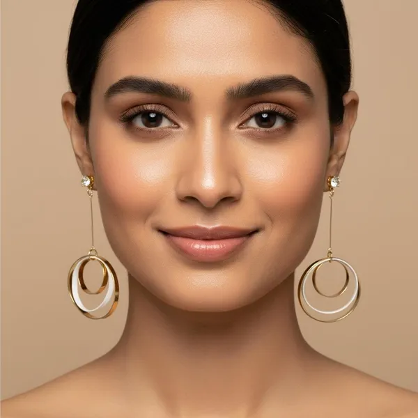 White_Premium_Metal_Earrings_For_Women