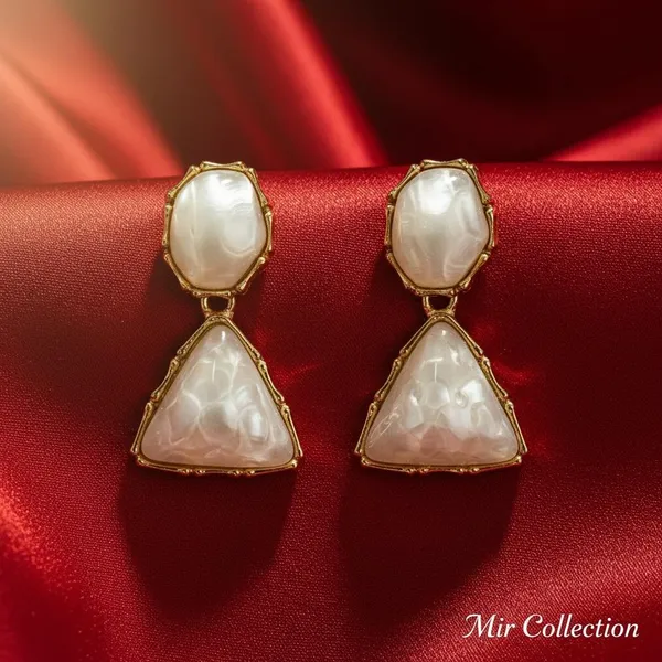 White_Premium_Metal_Earrings_For_Women