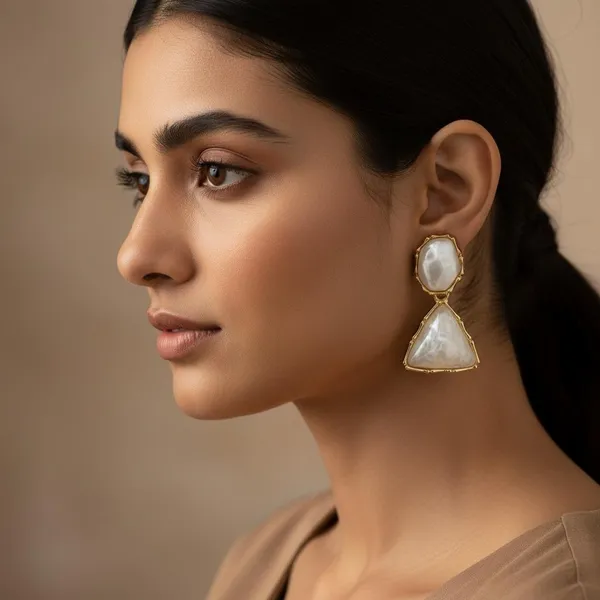 White_Premium_Metal_Earrings_For_Women