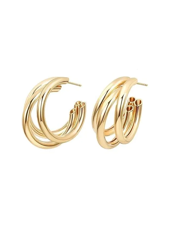 Gold_Premium_Metal_Earrings_For_Women