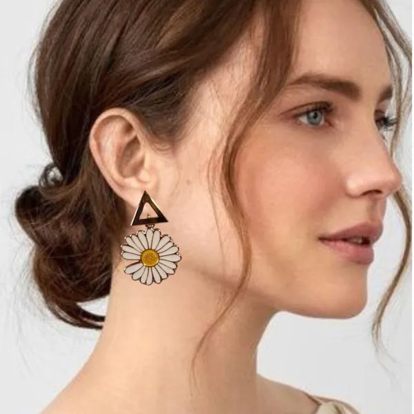 White_And_Yellow_Premium_Metal_Earrings_For_Women