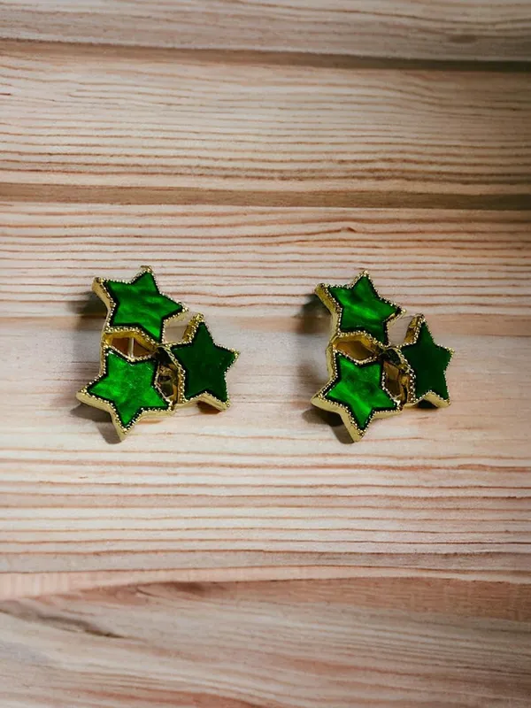 Green_Premium_Metal_Earrings_For_Women